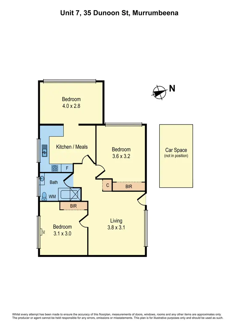 Floorplan of Homely apartment listing, 7/35 Dunoon Street, Murrumbeena VIC 3163