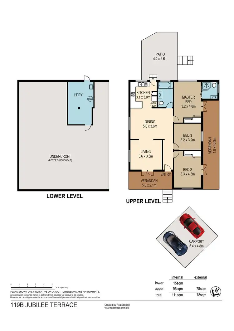 Floorplan of Homely house listing, 119B Jubilee Terrace, Bardon QLD 4065