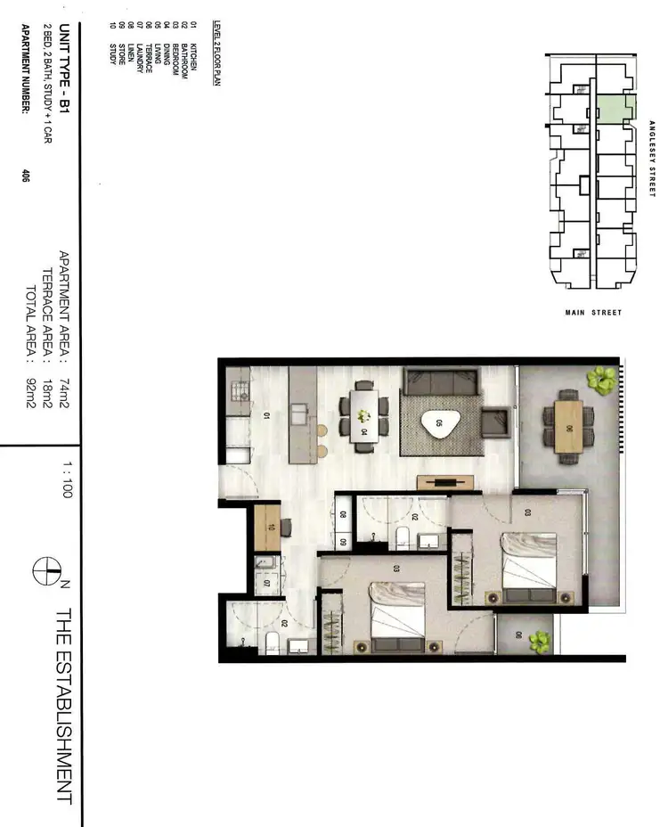 Floorplan of Homely apartment listing, 406/36 Anglesey Street, Kangaroo Point QLD 4169