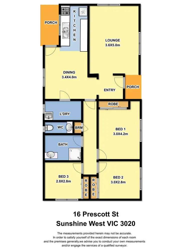 Floorplan of Homely house listing, 16 Prescott Street, Sunshine West VIC 3020
