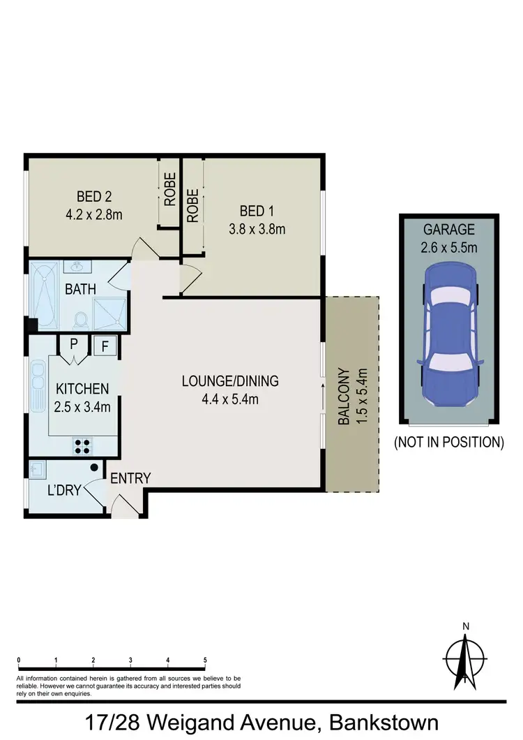 Floorplan of Homely unit listing, 17/28 Weigand Avenue, Bankstown NSW 2200