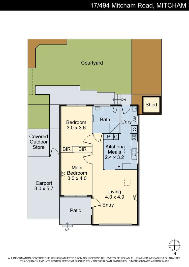 Floorplan of Homely unit listing, 17/494 Mitcham Road, Mitcham VIC 3132