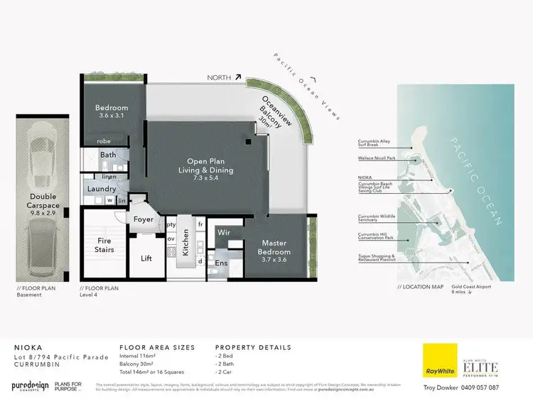 Floorplan of Homely apartment listing, 8/794 Pacific Parade, Currumbin QLD 4223