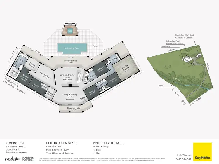 Floorplan of Homely rural property listing, 84 Birds Road, Guanaba QLD 4210