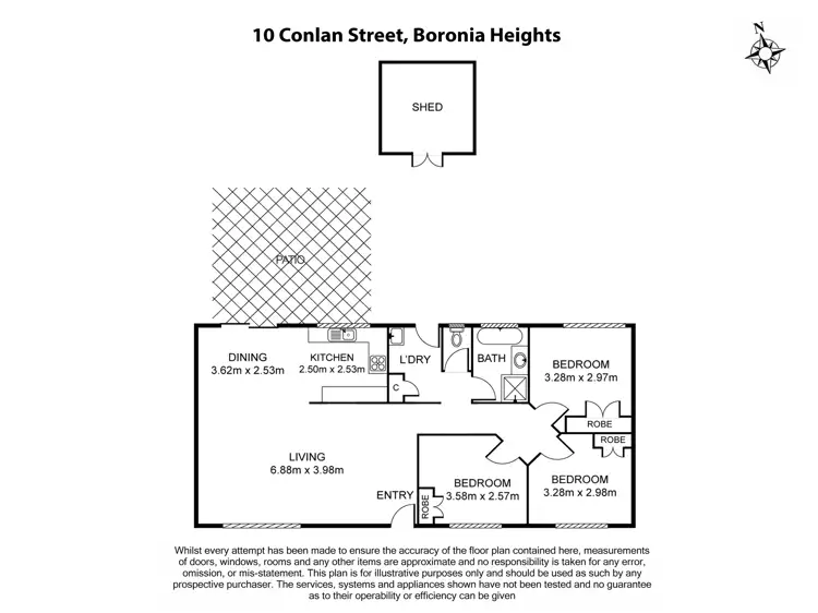 Floorplan of Homely house listing, 16 Conlan Street, Boronia Heights QLD 4124