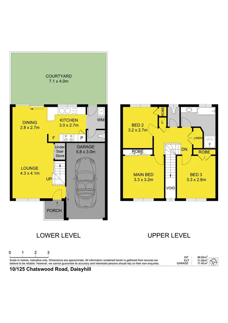 Floorplan of Homely townhouse listing, 10/125 Chatswood Road, Daisy Hill QLD 4127