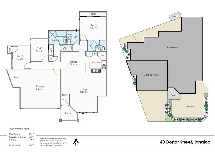 Floorplan of Homely house listing, 40 Donar Street, Innaloo WA 6018