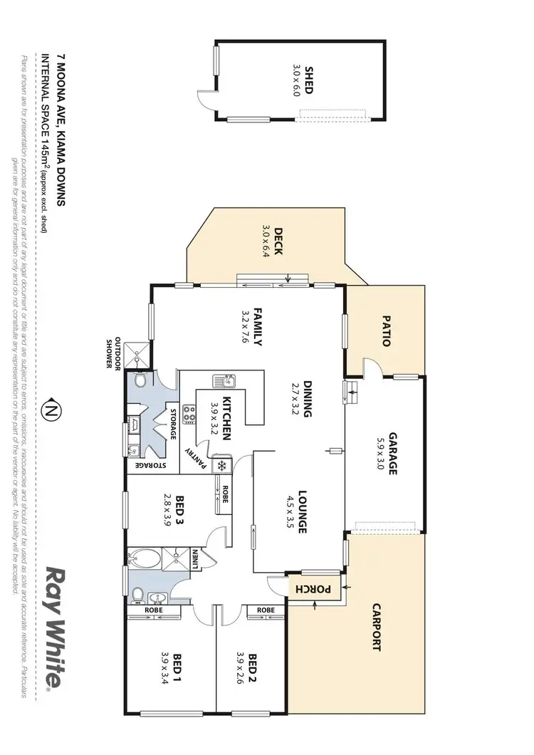 Floorplan of Homely house listing, 7 Moona Avenue, Kiama Downs NSW 2533