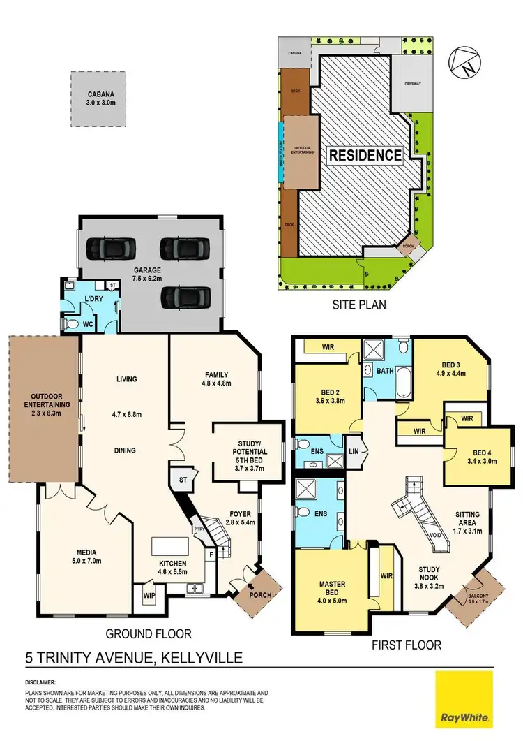 Floorplan of Homely house listing, 5 Trinity Avenue, Kellyville NSW 2155