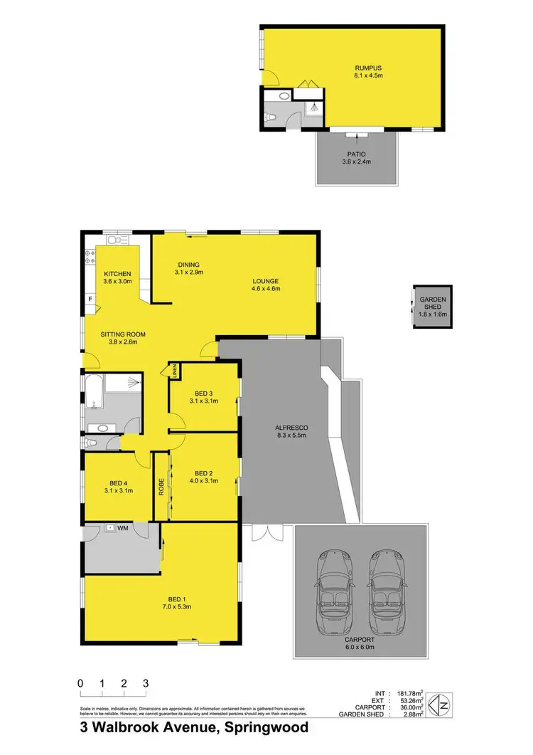 Floorplan of Homely house listing, 3 Walbrook Avenue, Springwood QLD 4127