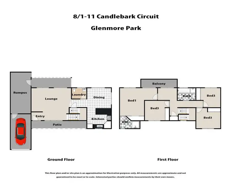 Floorplan of Homely townhouse listing, 8/1-11 Candlebark Circuit, Glenmore Park NSW 2745