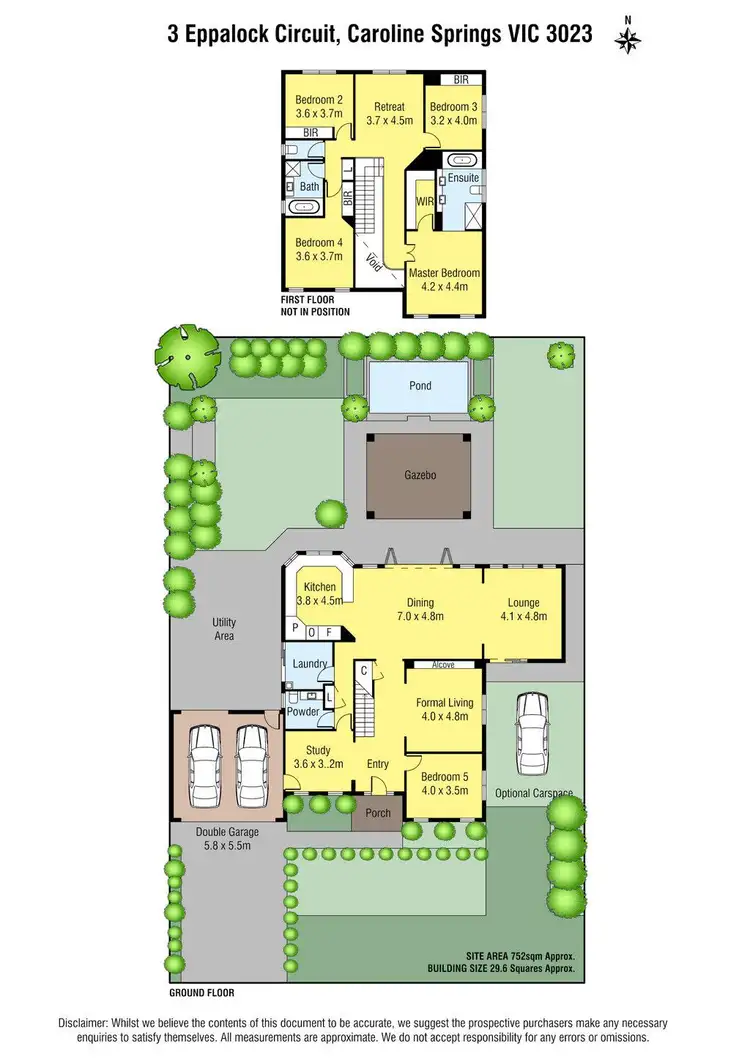 Floorplan of Homely house listing, 3 Eppalock Circuit, Caroline Springs VIC 3023