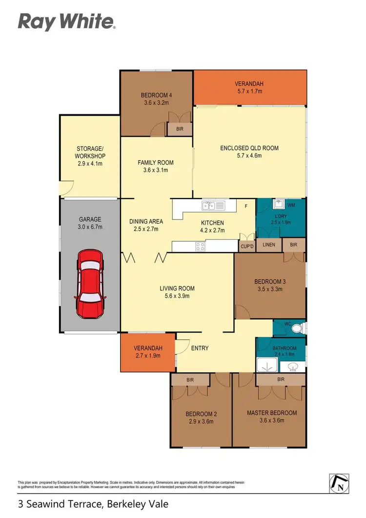 Floorplan of Homely house listing, 3 Seawind Terrace, Berkeley Vale NSW 2261