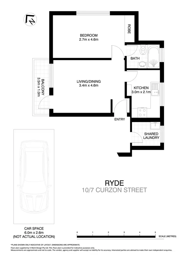 Floorplan of Homely apartment listing, 10/7 Curzon Street, Ryde NSW 2112