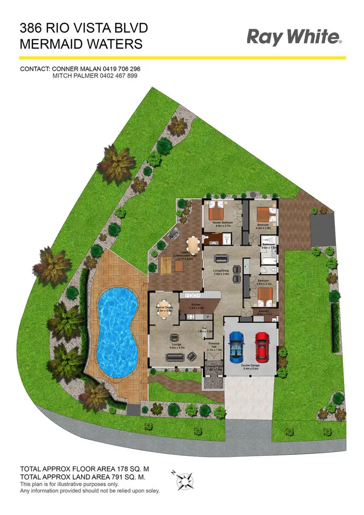 Floorplan of Homely house listing, 386 Rio Vista Boulevard, Mermaid Waters QLD 4218
