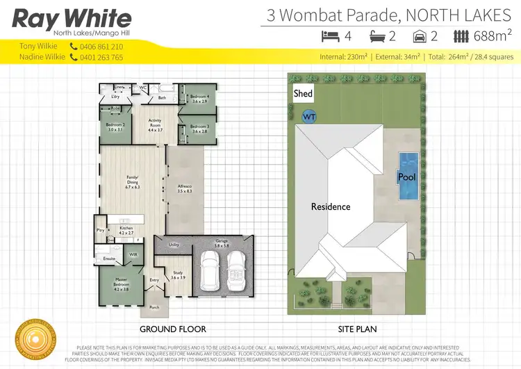 Floorplan of Homely house listing, 3 Wombat Parade, North Lakes QLD 4509