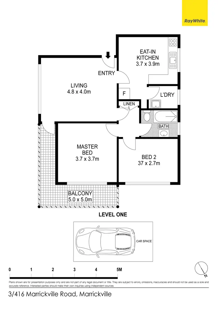 Floorplan of Homely apartment listing, 3/416 Marrickville Road, Marrickville NSW 2204