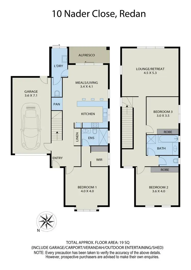 Floorplan of Homely townhouse listing, 10 Nader Close, Redan VIC 3350
