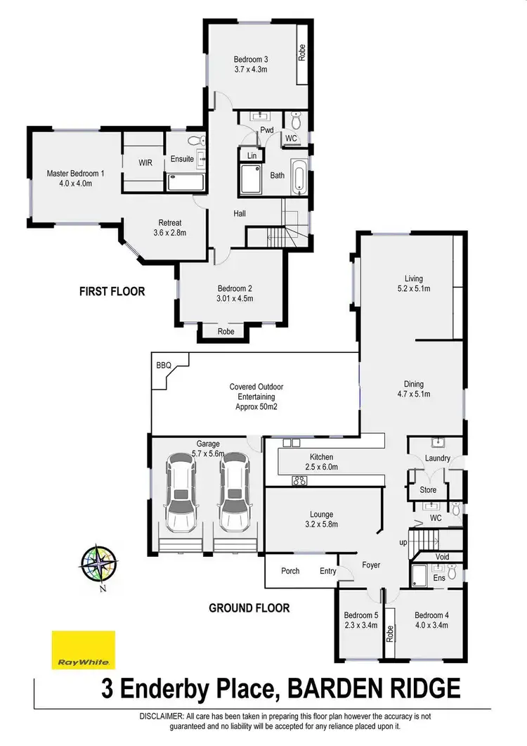 Floorplan of Homely house listing, 3 Enderby Place, Barden Ridge NSW 2234