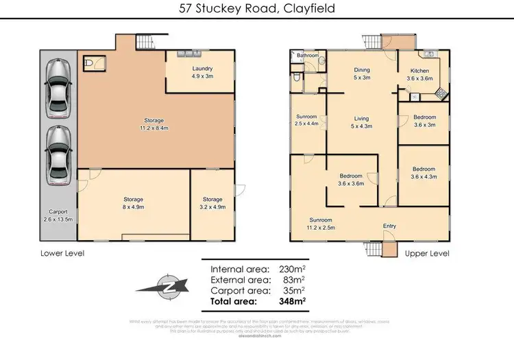 Floorplan of Homely house listing, 57 Stuckey Road, Clayfield QLD 4011