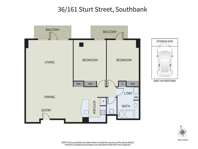 Floorplan of Homely apartment listing, 36/161 Sturt Street, Southbank VIC 3006
