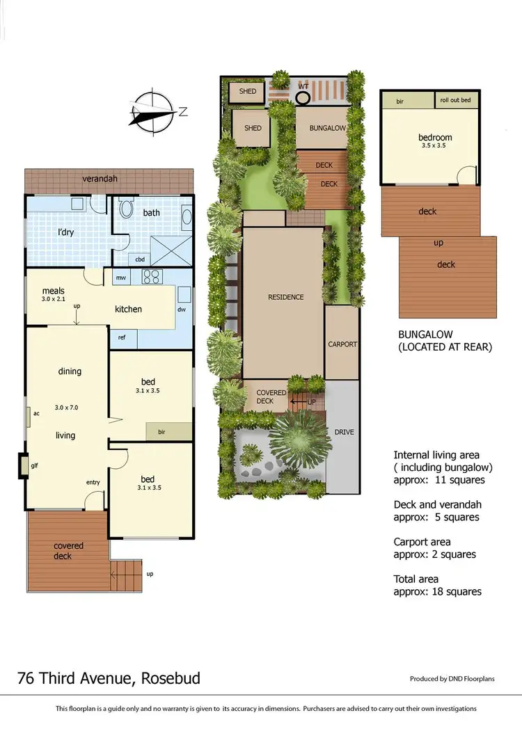 Floorplan of Homely house listing, 76 Third Avenue, Rosebud VIC 3939