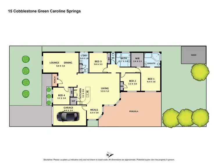 Floorplan of Homely house listing, 15 Cobblestone Green, Caroline Springs VIC 3023