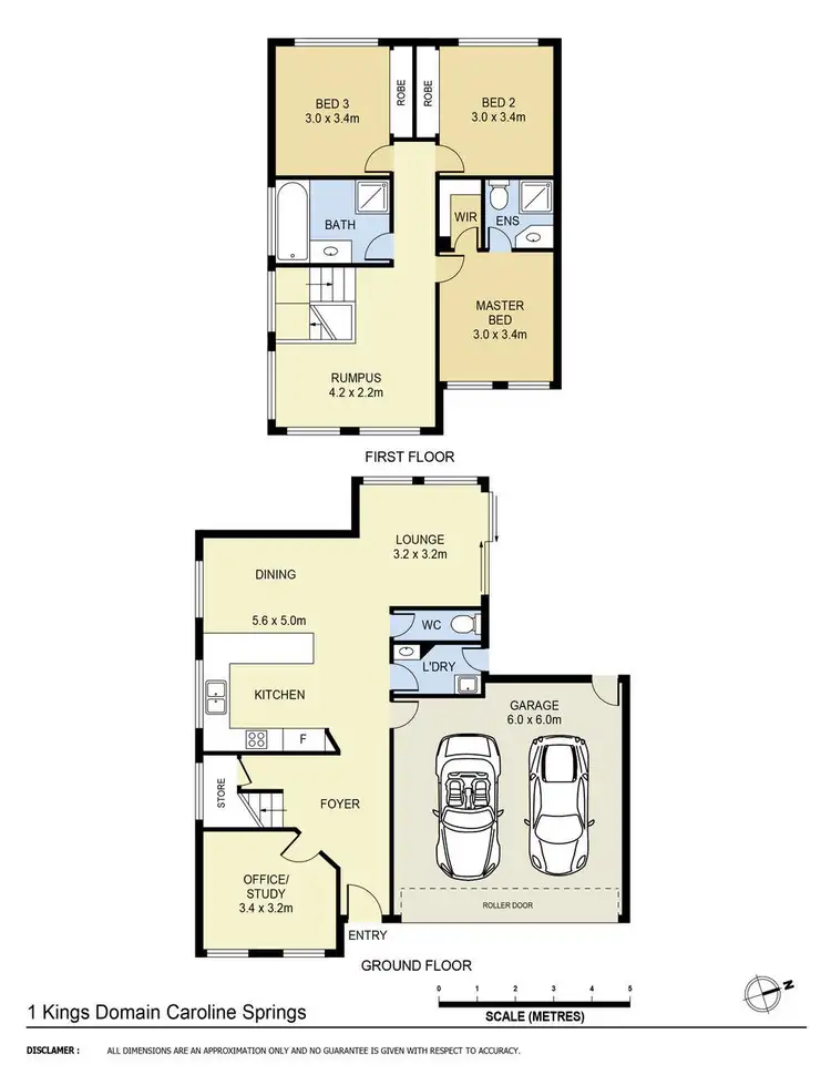 Floorplan of Homely house listing, 1 Kings Domain, Caroline Springs VIC 3023