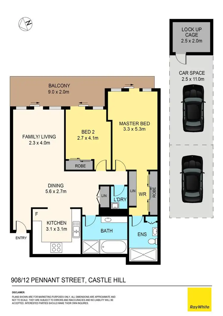Floorplan of Homely unit listing, 908/12 Pennant Street, Castle Hill NSW 2154