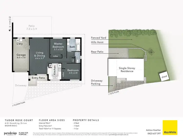 Floorplan of Homely house listing, 6/8 Gooding Drive, Merrimac QLD 4226