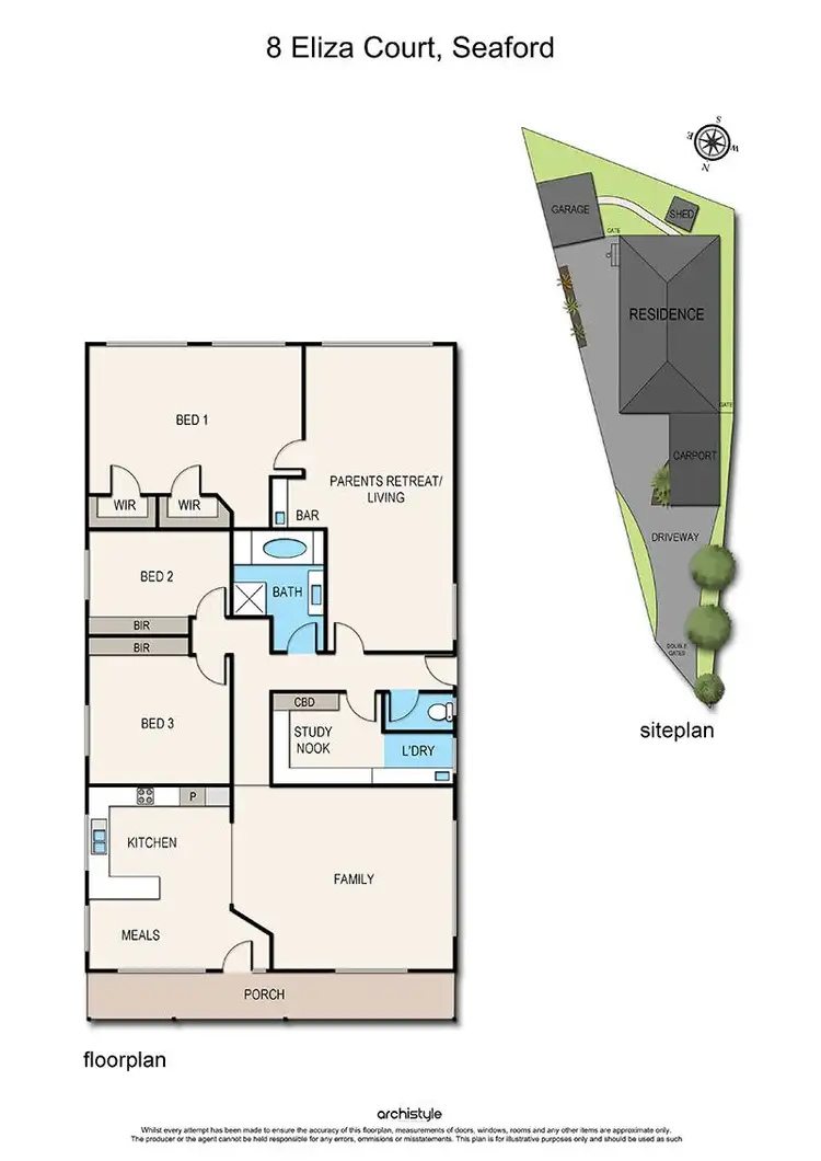 Floorplan of Homely house listing, 8 Eliza Court, Seaford VIC 3198