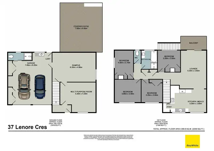 Floorplan of Homely house listing, 37 Lenore Crescent, Springwood QLD 4127