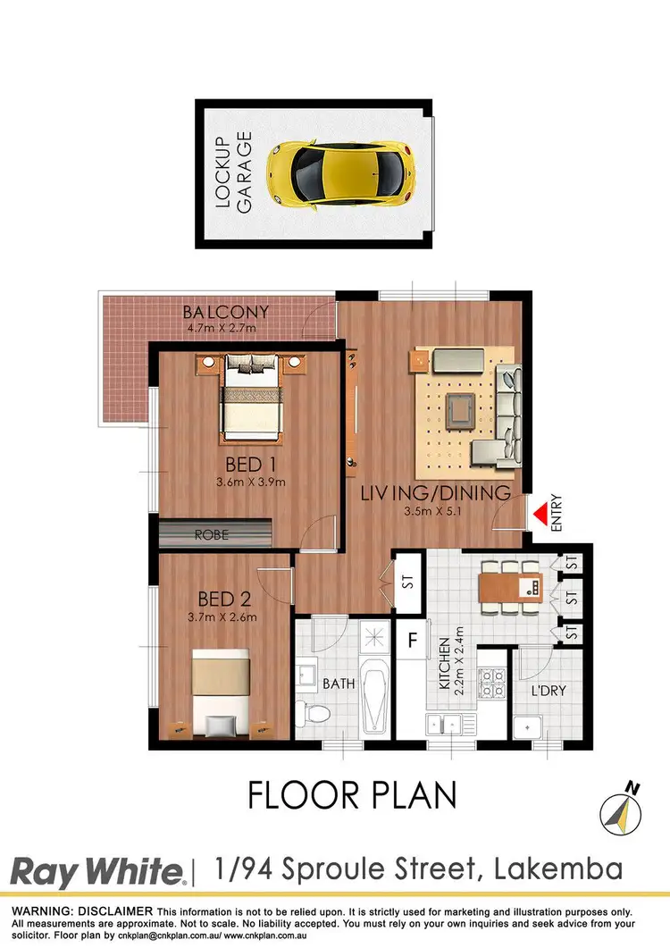 Floorplan of Homely unit listing, UNIT 1/94 Sproule Street, Lakemba NSW 2195
