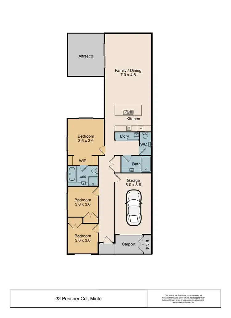Floorplan of Homely house listing, 22 Perisher Circuit, Minto NSW 2566