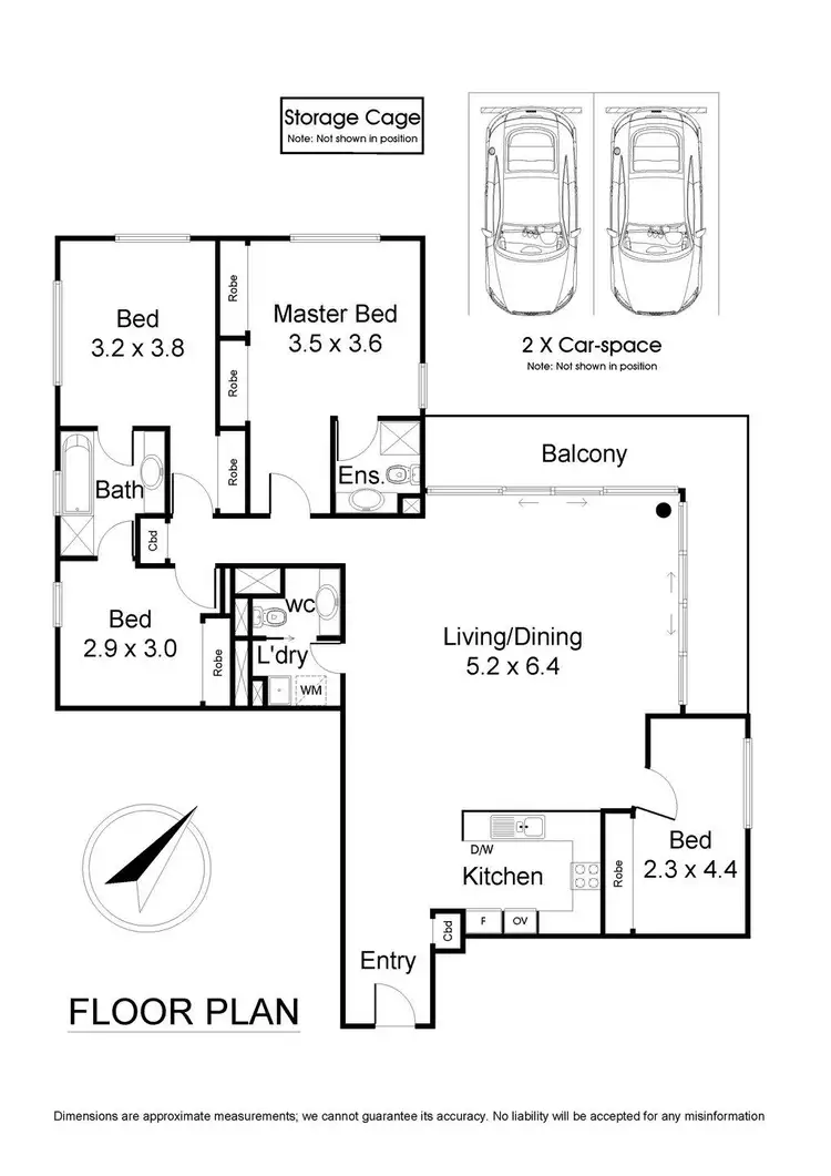 Floorplan of Homely apartment listing, 66/8 Wells Street, Southbank VIC 3006