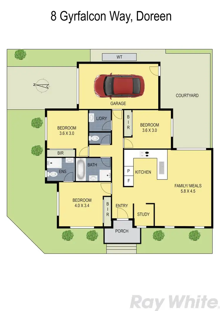 Floorplan of Homely house listing, 8 Gyrfalcon Way, Doreen VIC 3754
