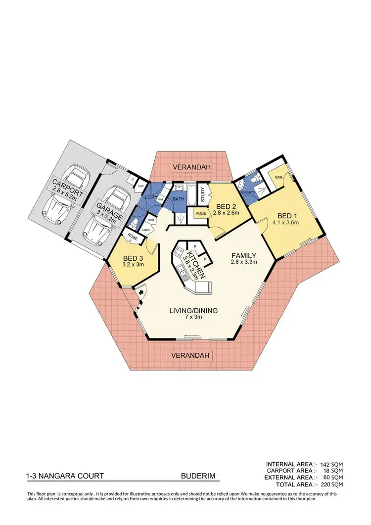 Floorplan of Homely house listing, 1-3 Nangara Court, Buderim QLD 4556