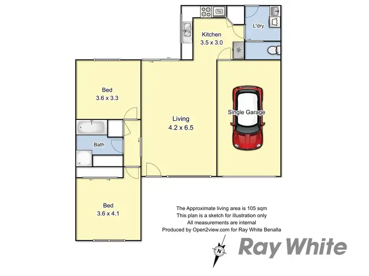 Floorplan of Homely house listing, 3/14 Carrier Street, Benalla VIC 3672