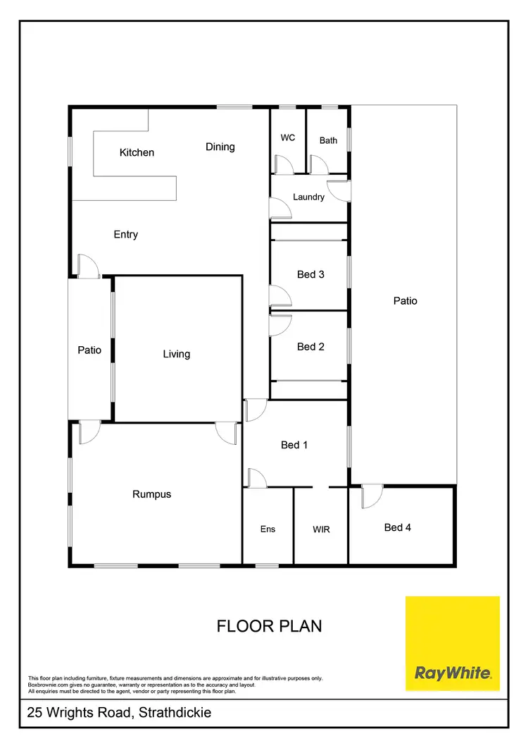 Floorplan of Homely house listing, 25 Wrights Road, Strathdickie QLD 4800