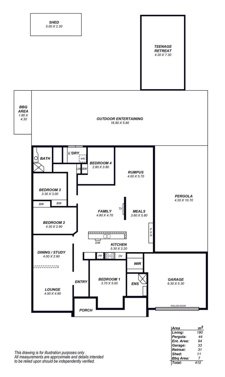 Floorplan of Homely house listing, 41 Sturt Approach, Flagstaff Hill SA 5159
