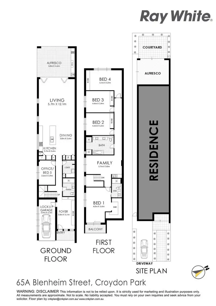 Floorplan of Homely other listing, 65A BLENHEIM Street, Croydon Park NSW 2133
