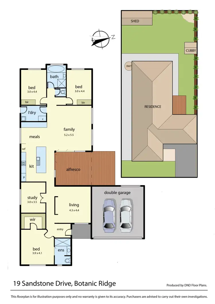 Floorplan of Homely house listing, 19 Sandstone Drive, Botanic Ridge VIC 3977