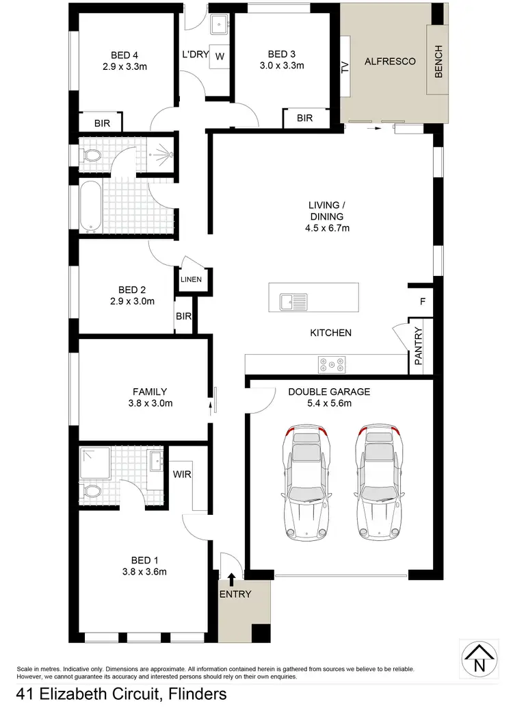 Floorplan of Homely house listing, 41 Elizabeth Circuit, Flinders NSW 2529