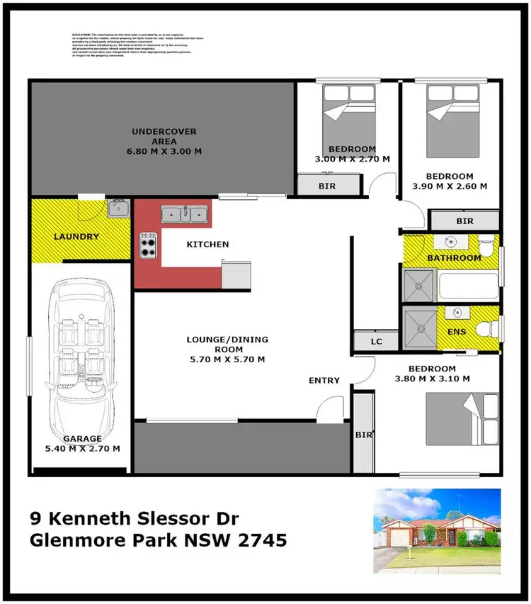 Floorplan of Homely house listing, 9 Kenneth Slessor Drive, Glenmore Park NSW 2745