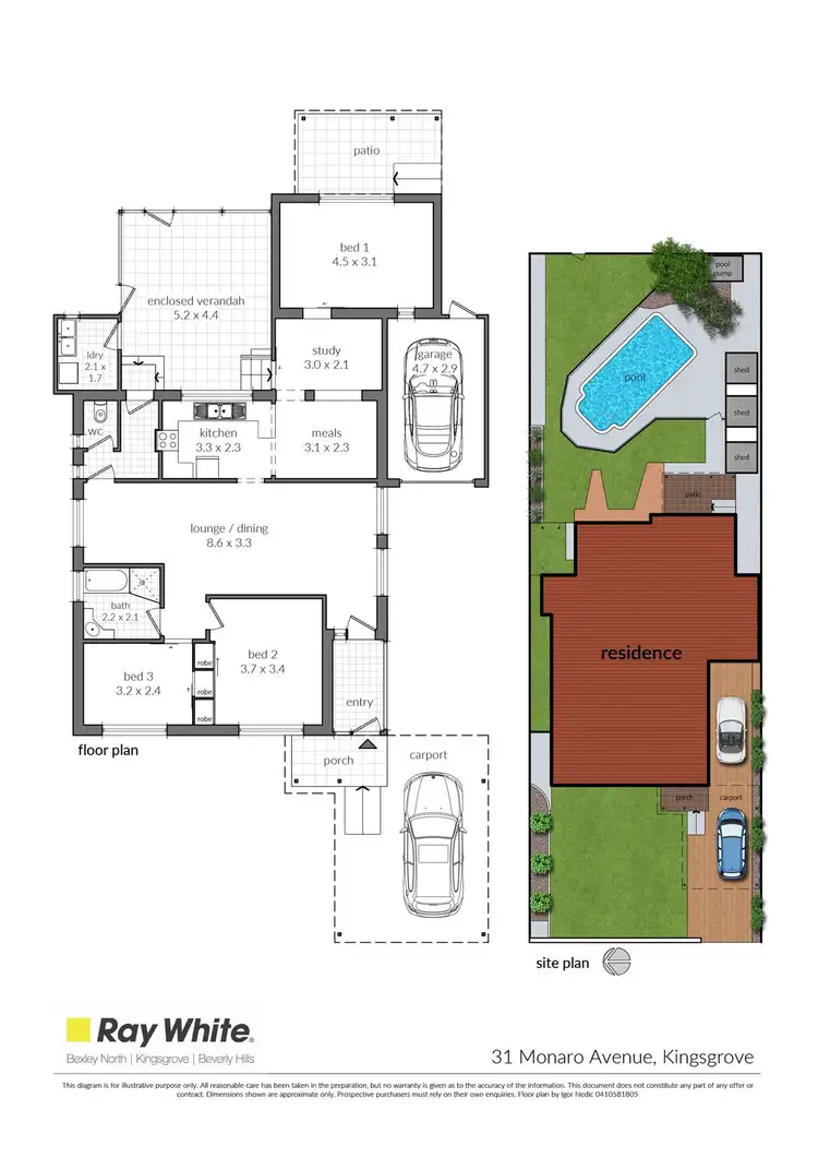 Floorplan of Homely house listing, 31 Monaro Avenue, Kingsgrove NSW 2208