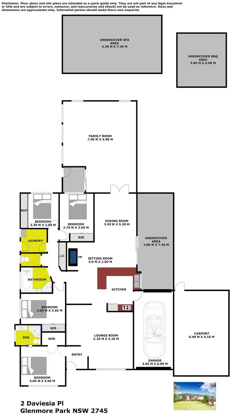 Floorplan of Homely house listing, 2 Daviesia Place, Glenmore Park NSW 2745