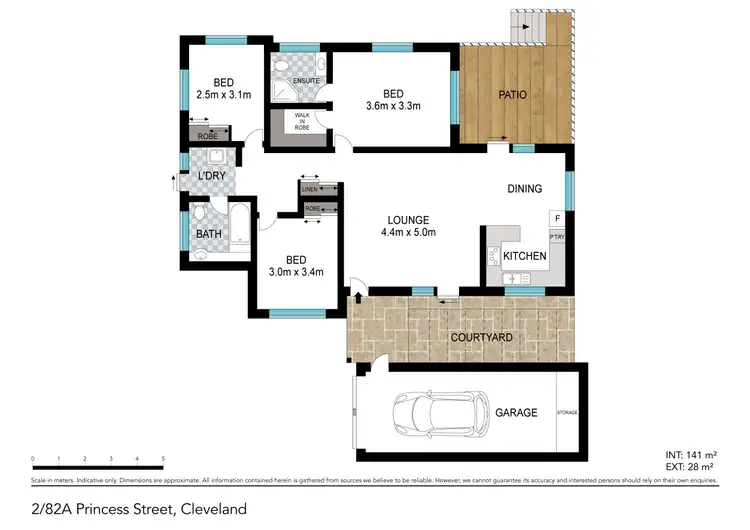 Floorplan of Homely unit listing, 2/82 Princess Street, Cleveland QLD 4163