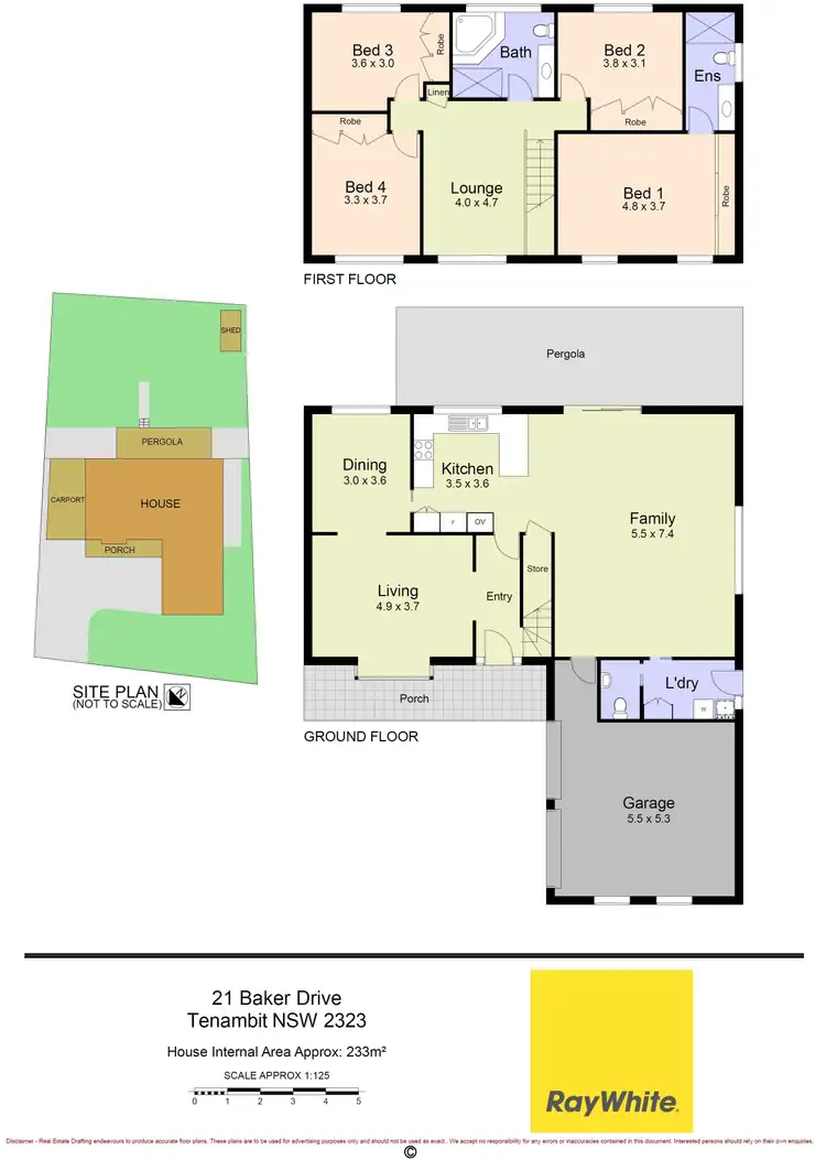 Floorplan of Homely house listing, 21 Baker Drive, Tenambit NSW 2323
