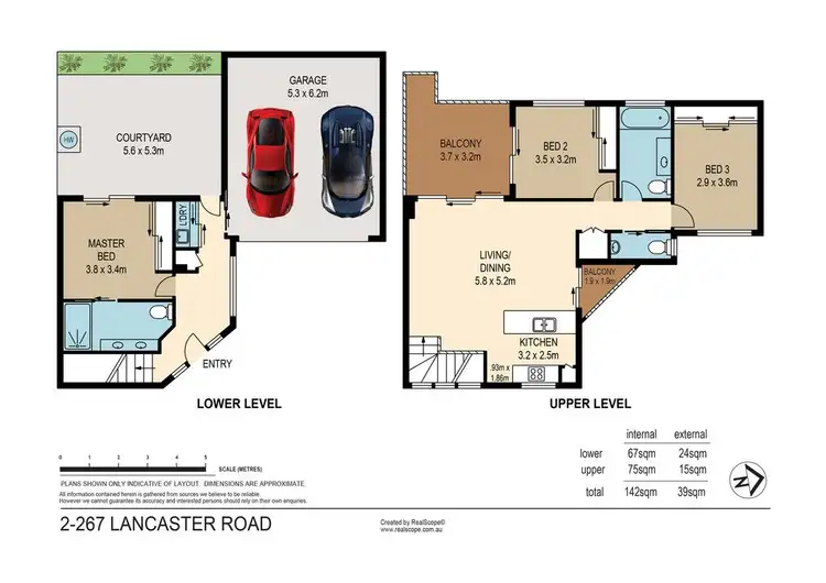 Floorplan of Homely townhouse listing, 3/267 Lancaster Road, Ascot QLD 4007