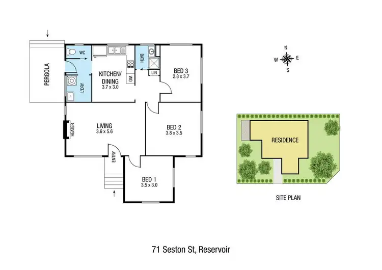 Floorplan of Homely house listing, 71 Seston Street, Reservoir VIC 3073